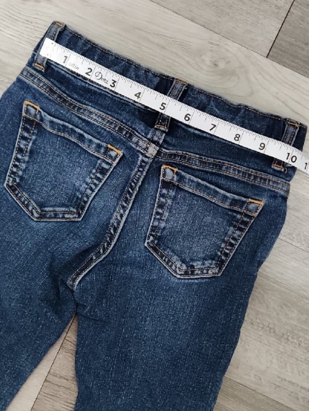 Old Navy Flex Dark Blue Wash Straight Leg Jeans Boys 5 Regular Snap Zip Closure - Picture 8 of 11